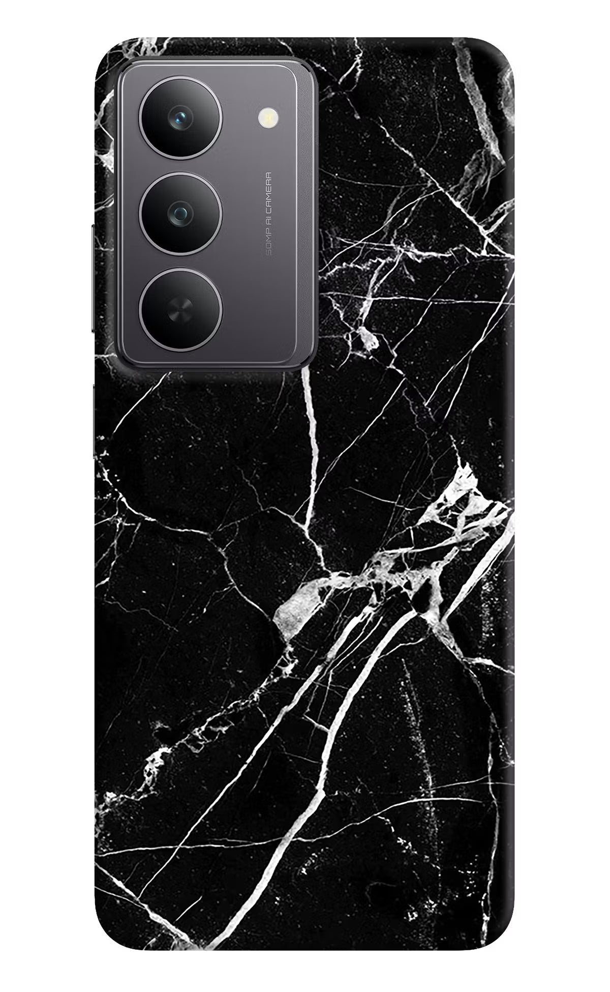 Black Marble Pattern Realme 14x 5G Back Cover