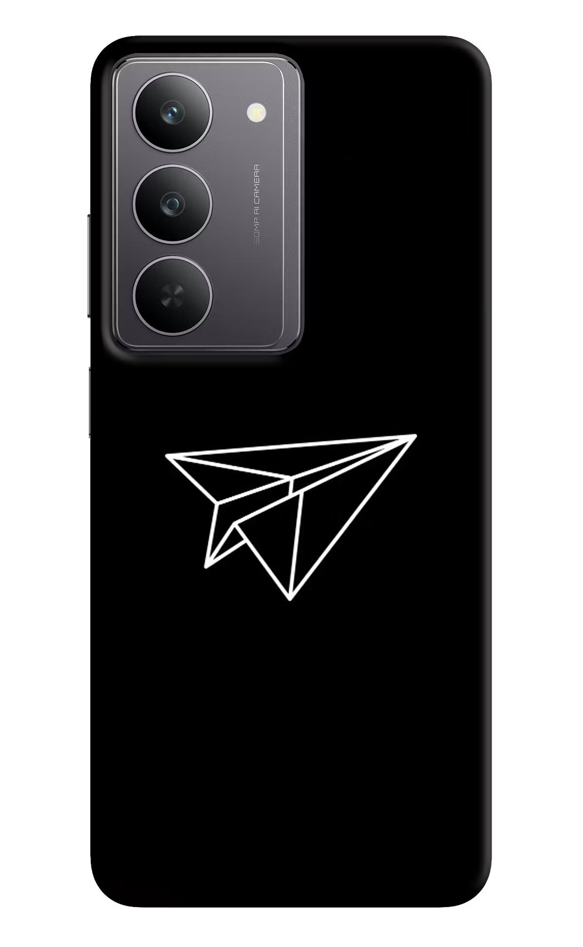 Paper Plane White Realme 14x 5G Back Cover
