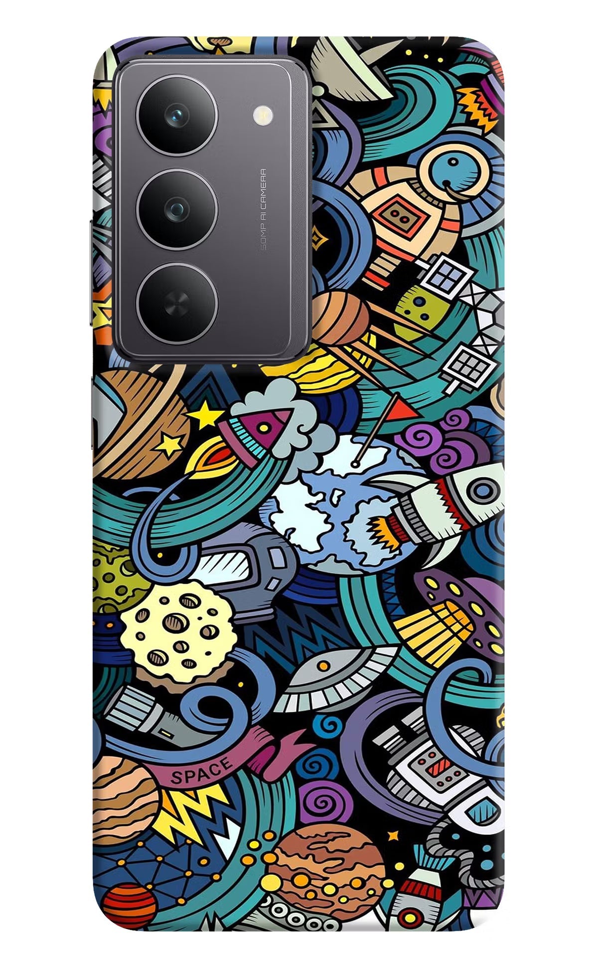 Space Abstract Realme 14x 5G Back Cover