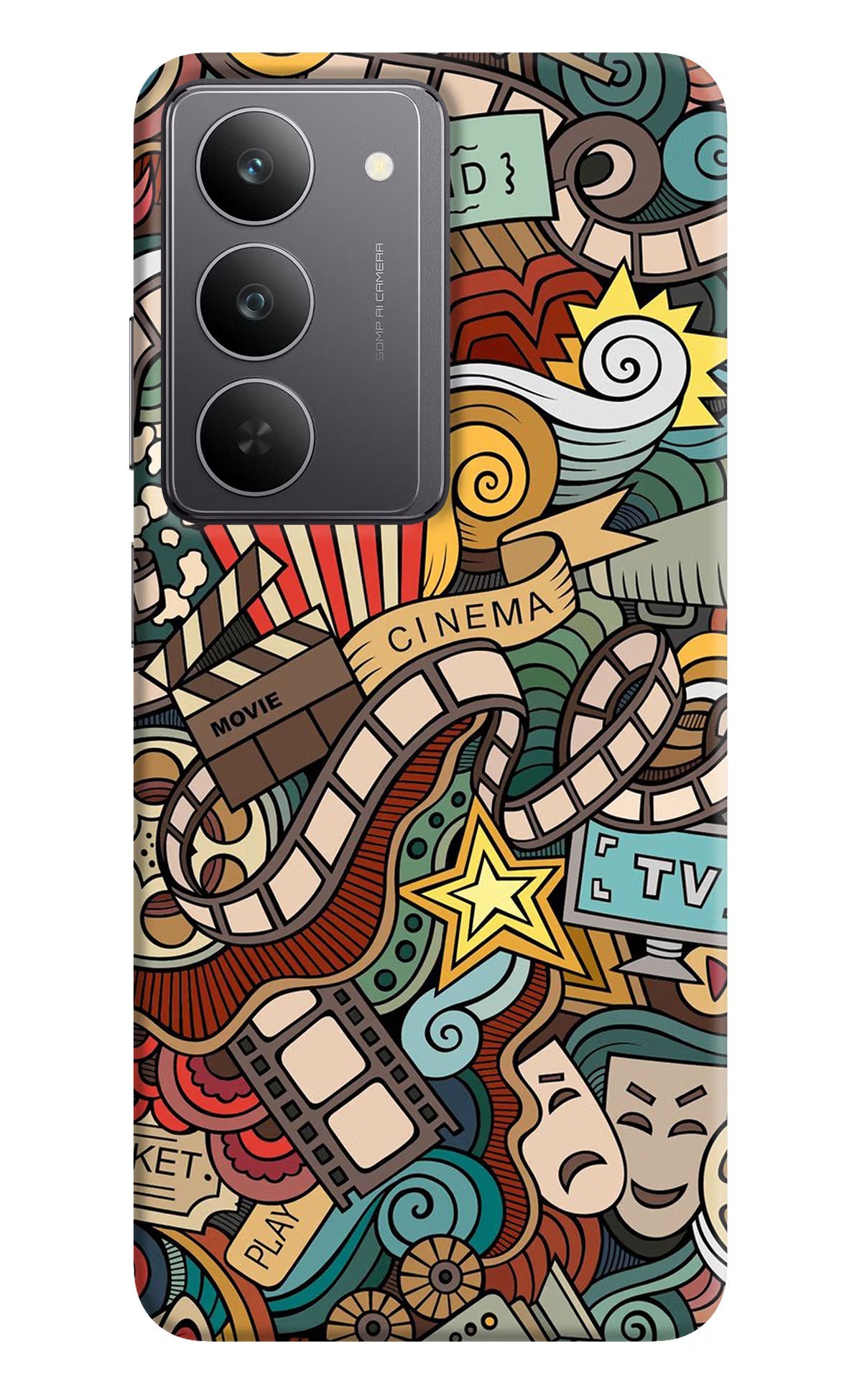 Cinema Abstract Realme 14x 5G Back Cover