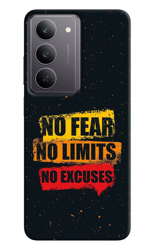 No Fear No Limits No Excuse Realme 14x 5G Back Cover
