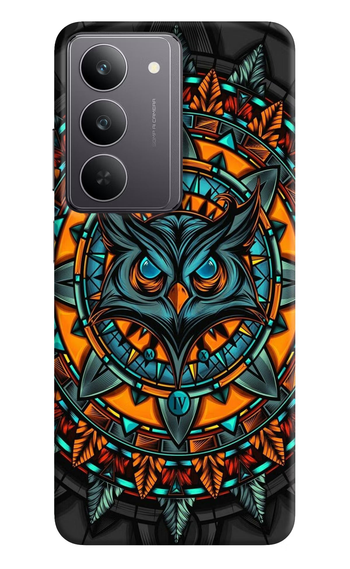 Angry Owl Art Realme 14x 5G Back Cover