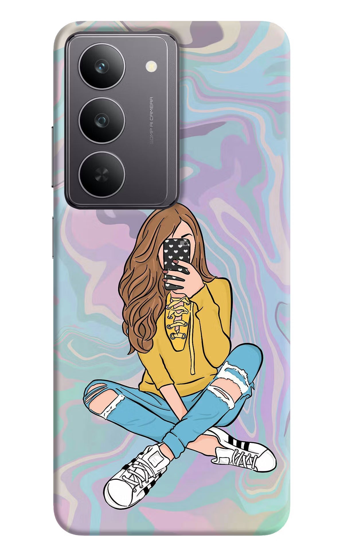 Selfie Girl Realme 14x 5G Back Cover