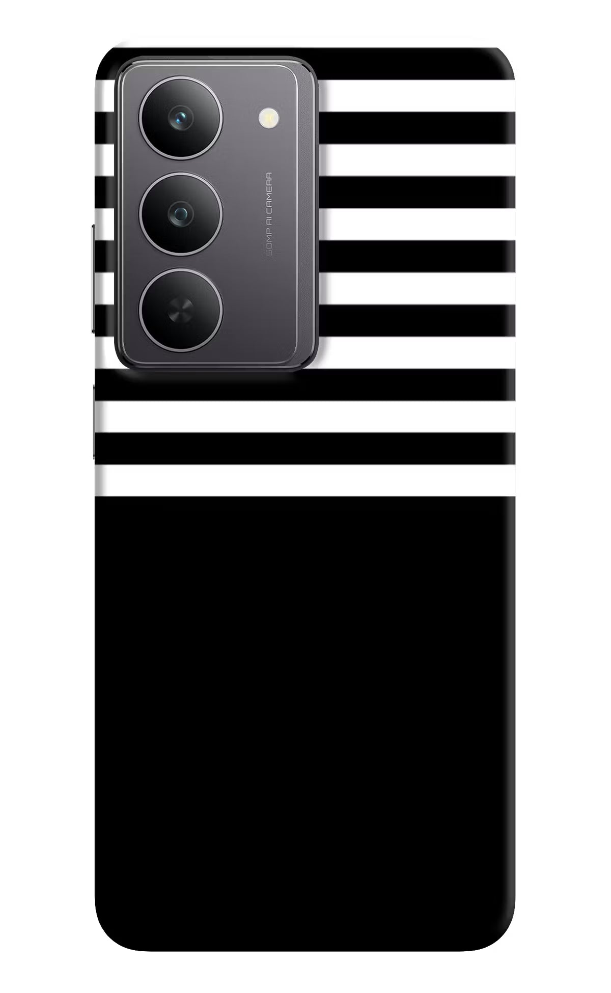 Black and White Print Realme 14x 5G Back Cover