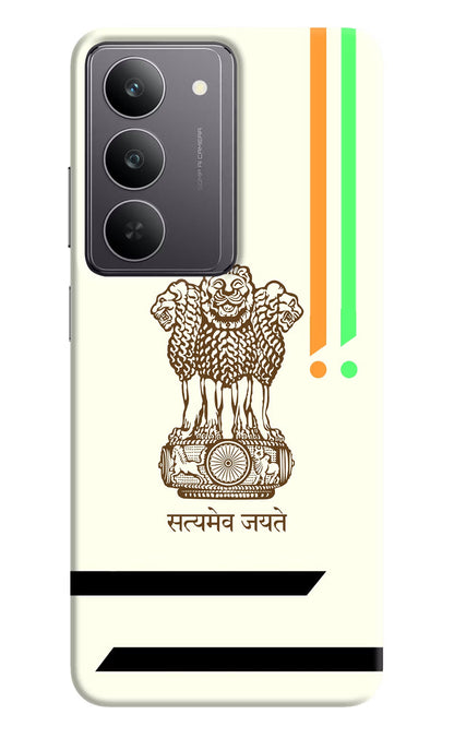 Satyamev Jayate Brown Logo Realme 14x 5G Back Cover