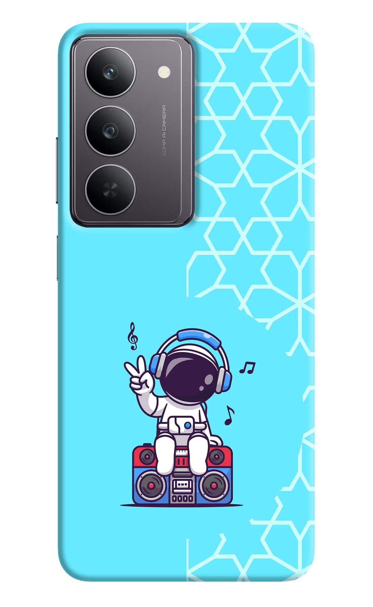 Cute Astronaut Chilling Realme 14x 5G Back Cover