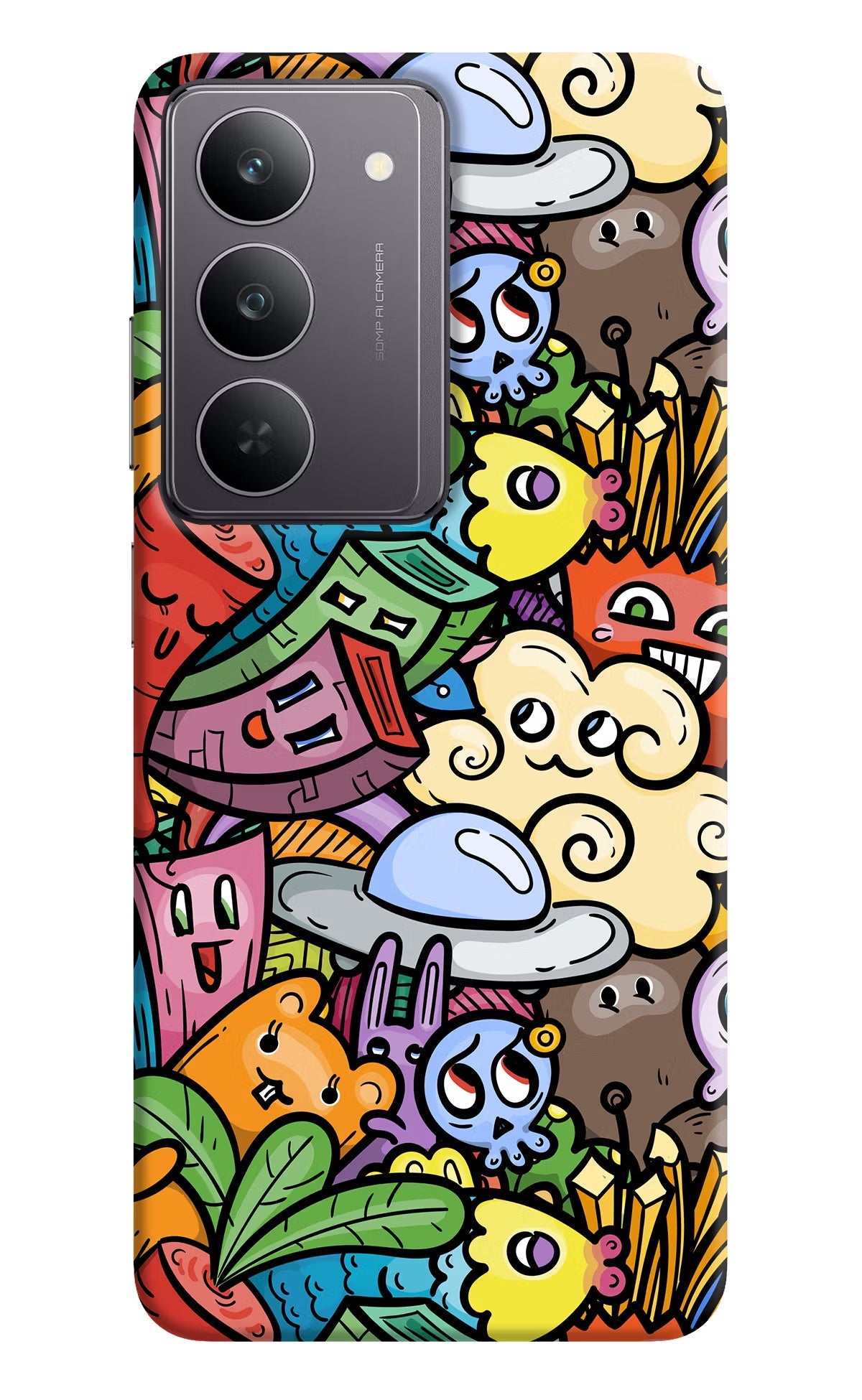 Veggie Doodle Realme 14x 5G Back Cover