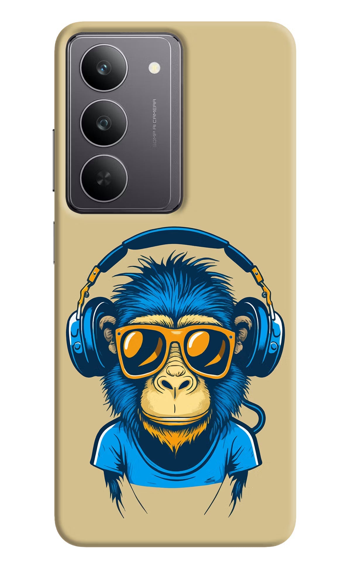 Monkey Headphone Realme 14x 5G Back Cover