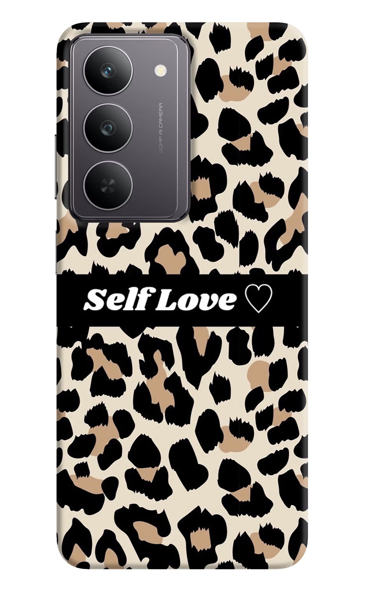 Leopard Print Self Love Realme 14x 5G Back Cover