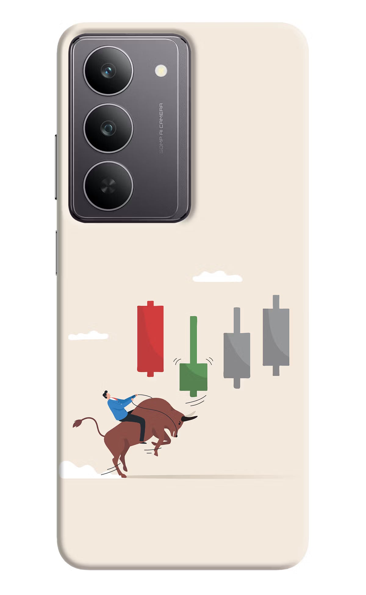 Bull Trading Momentum Realme 14x 5G Back Cover