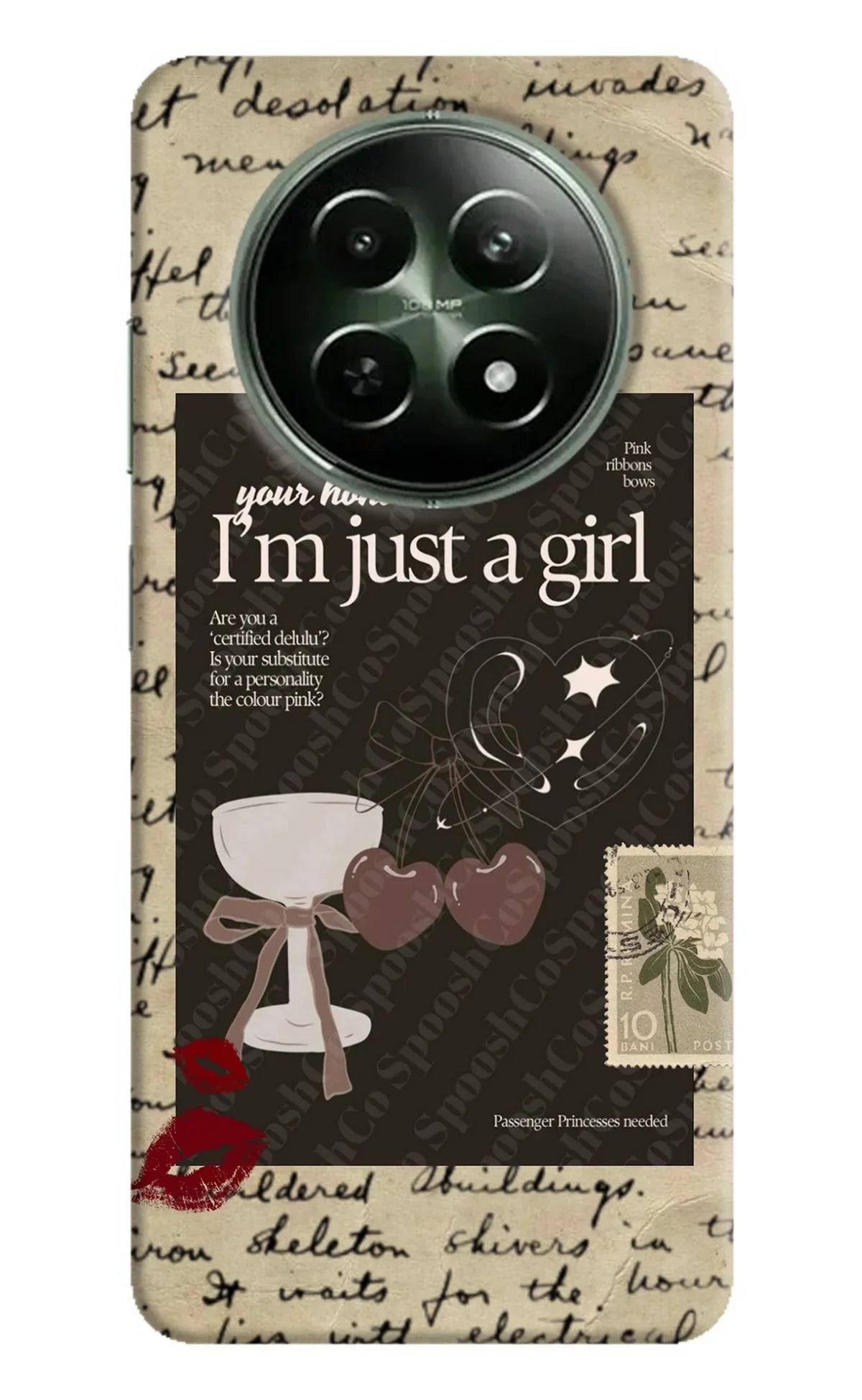 I am just a girl Realme 12x 5G Back Cover
