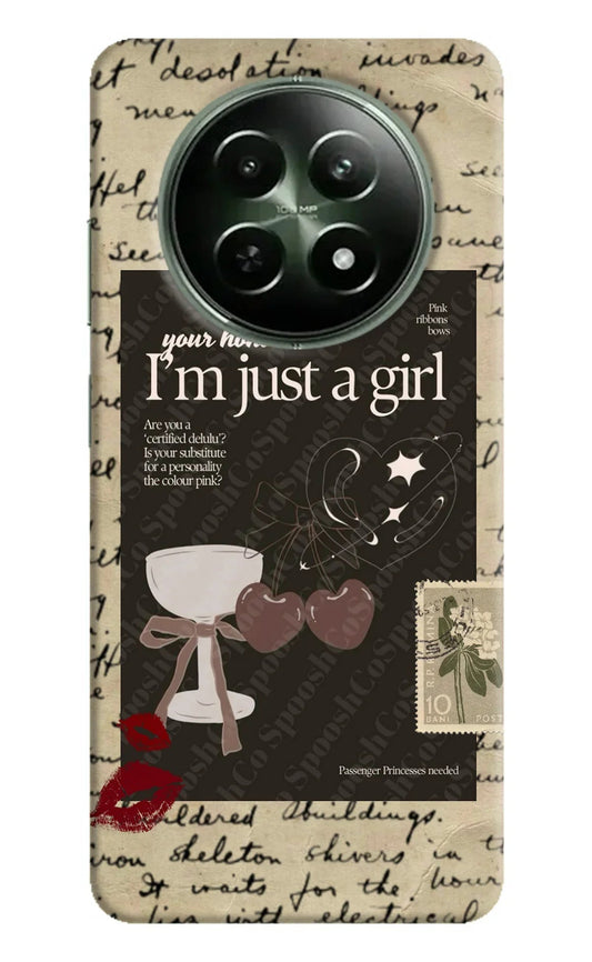 I am just a girl Realme 12x 5G Back Cover