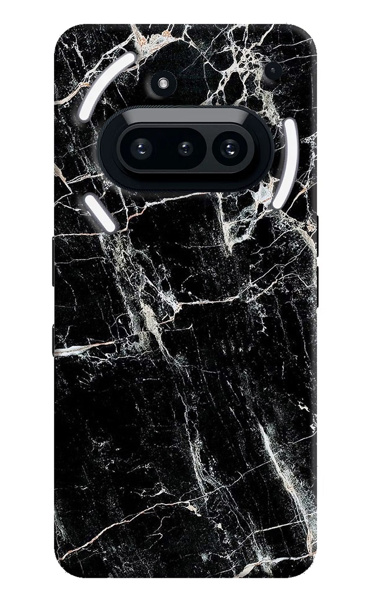 Black Marble Texture Nothing Phone 3A Back Cover