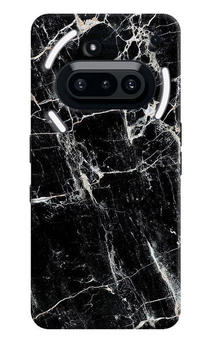 Black Marble Texture Nothing Phone 3A Back Cover