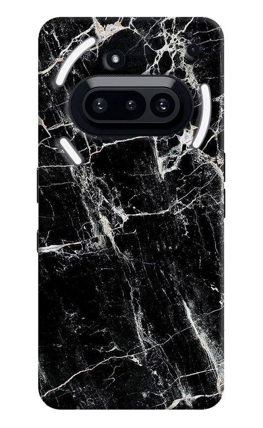Black Marble Texture Nothing Phone 3A Back Cover