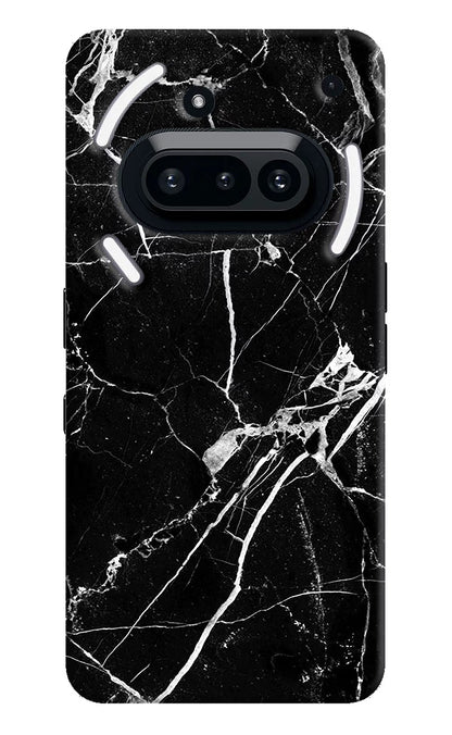Black Marble Pattern Nothing Phone 3A Back Cover