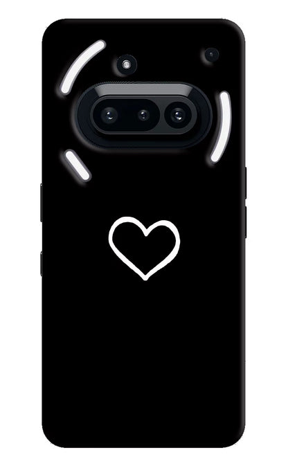 Heart Nothing Phone 3A Back Cover