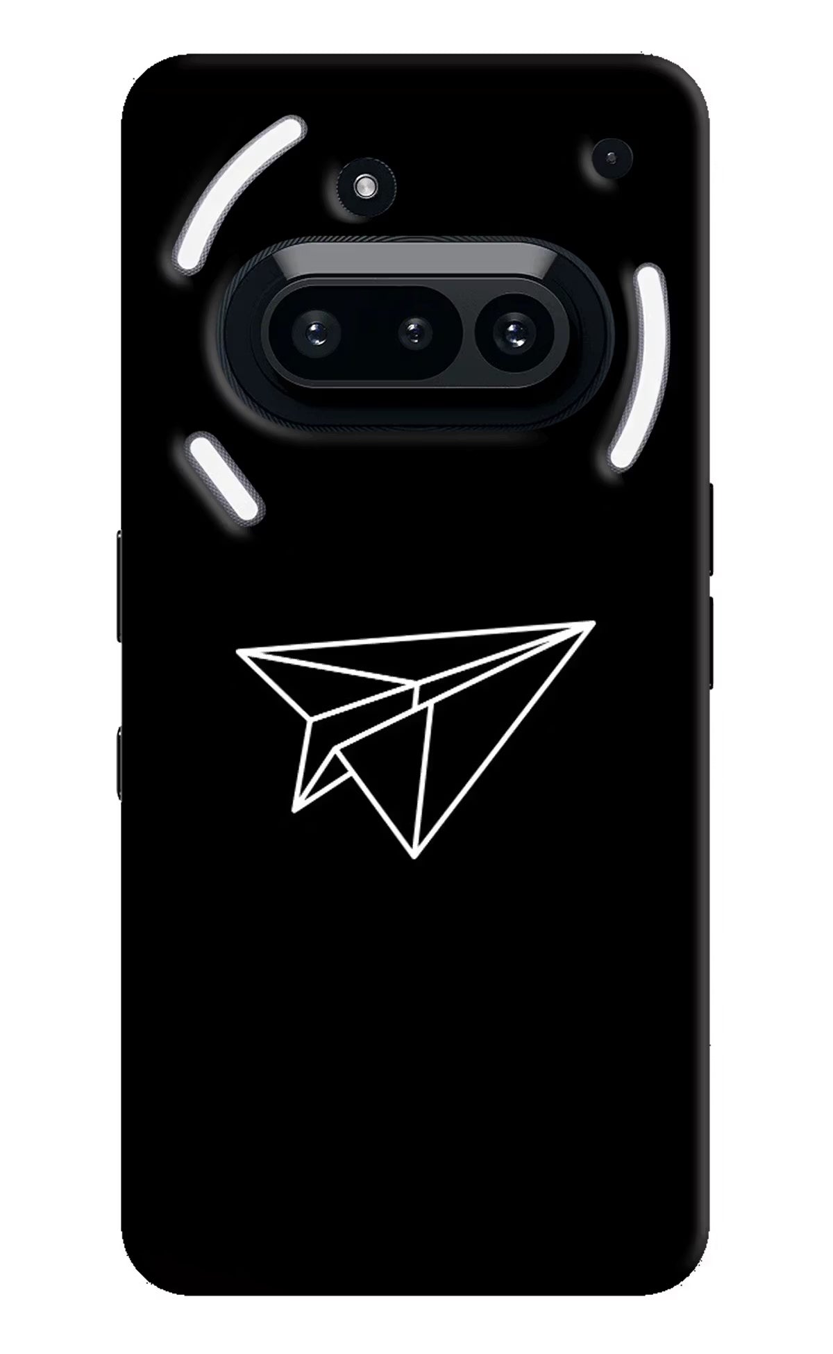 Paper Plane White Nothing Phone 3A Back Cover