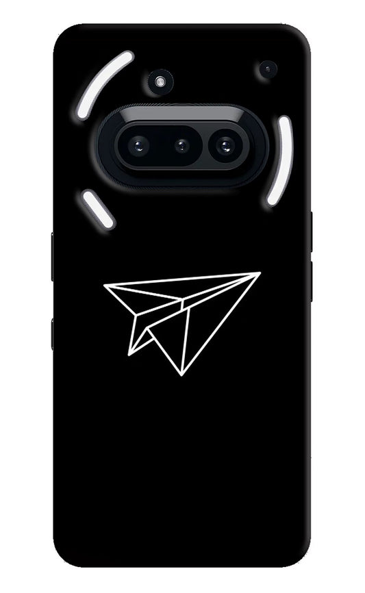 Paper Plane White Nothing Phone 3A Back Cover