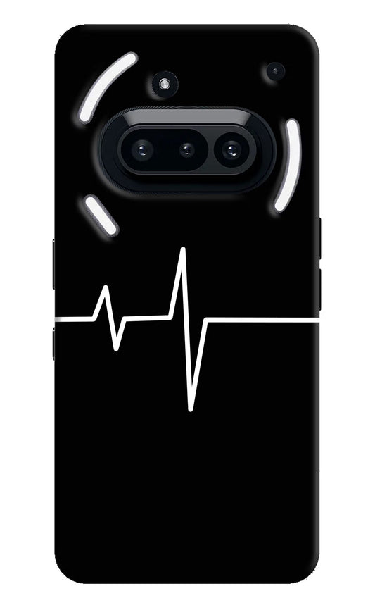 Heart Beats Nothing Phone 3A Back Cover