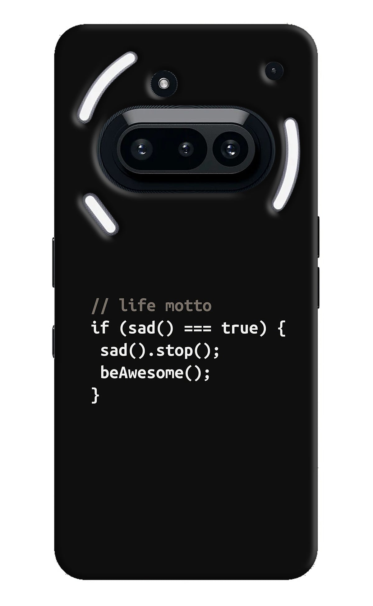 Life Motto Code Nothing Phone 3A Back Cover