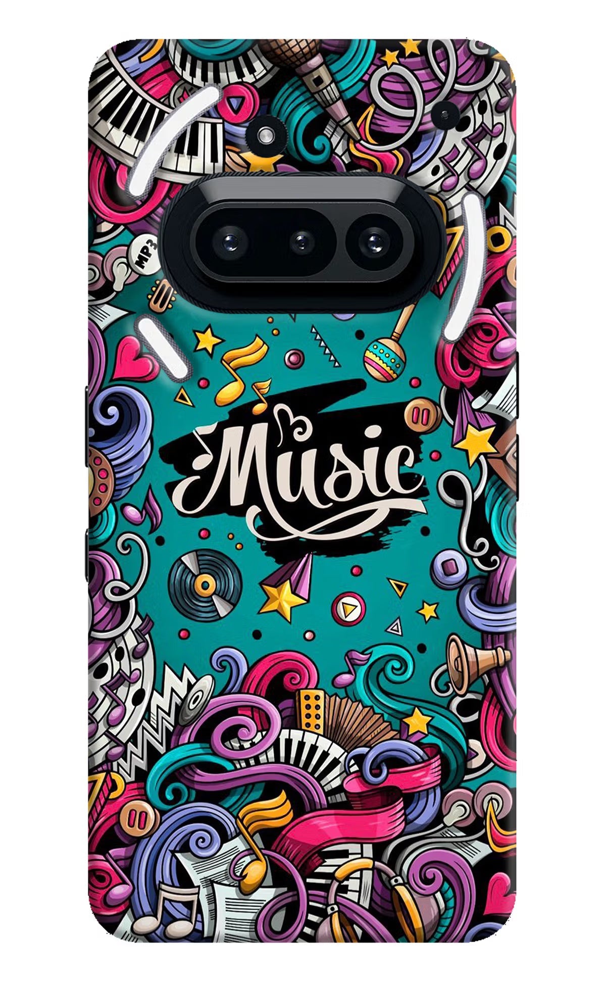 Music Graffiti Nothing Phone 3A Back Cover