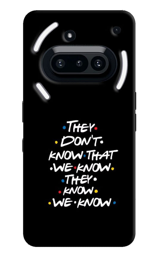 FRIENDS Dialogue Nothing Phone 3A Back Cover