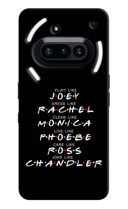 FRIENDS Character Nothing Phone 3A Back Cover