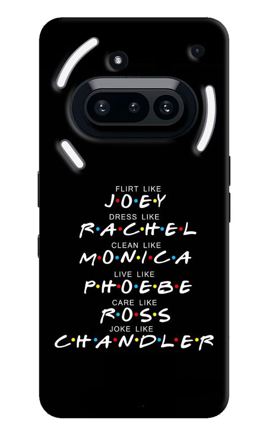 FRIENDS Character Nothing Phone 3A Back Cover