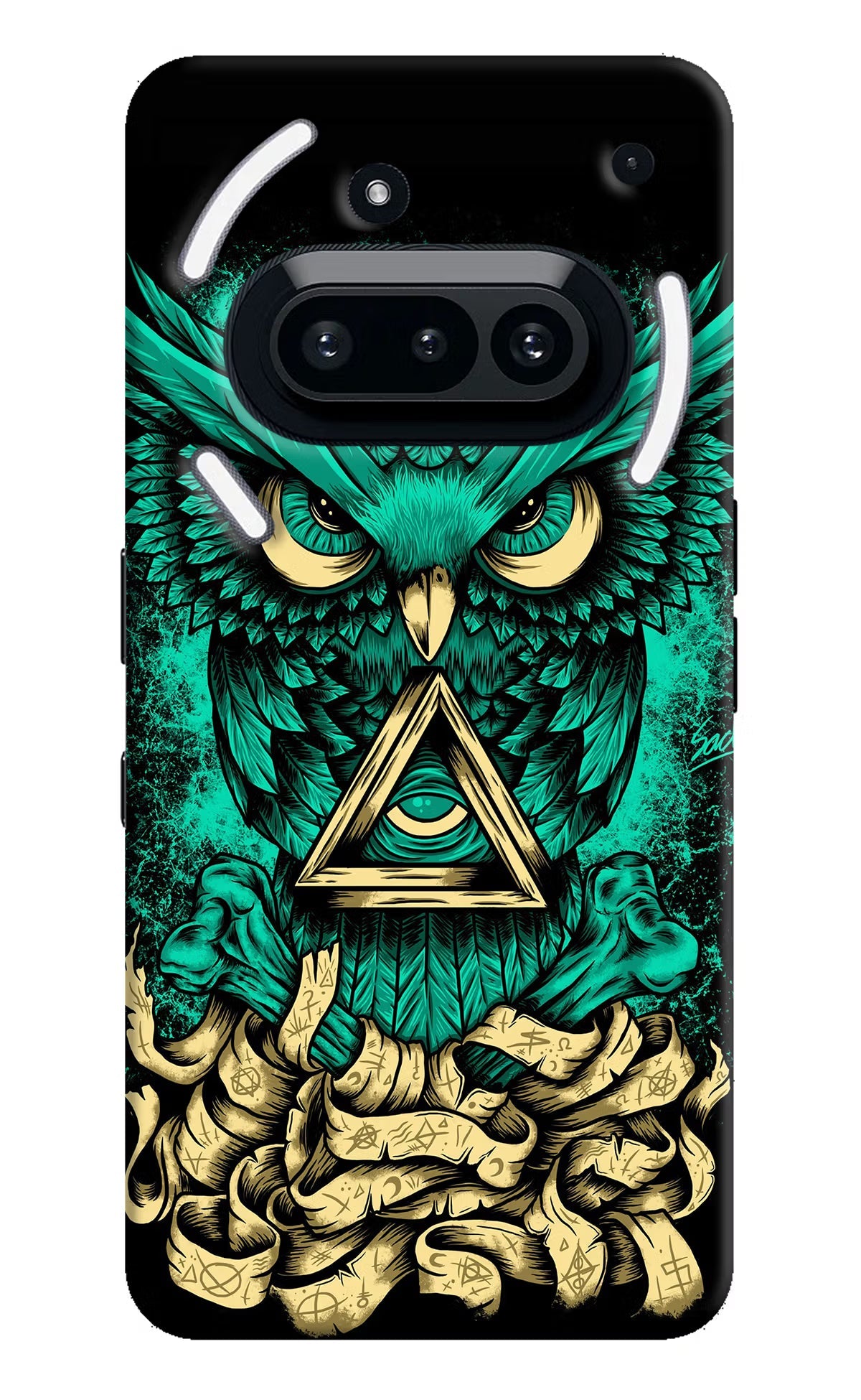 Green Owl Nothing Phone 3A Back Cover