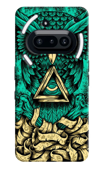 Green Owl Nothing Phone 3A Back Cover