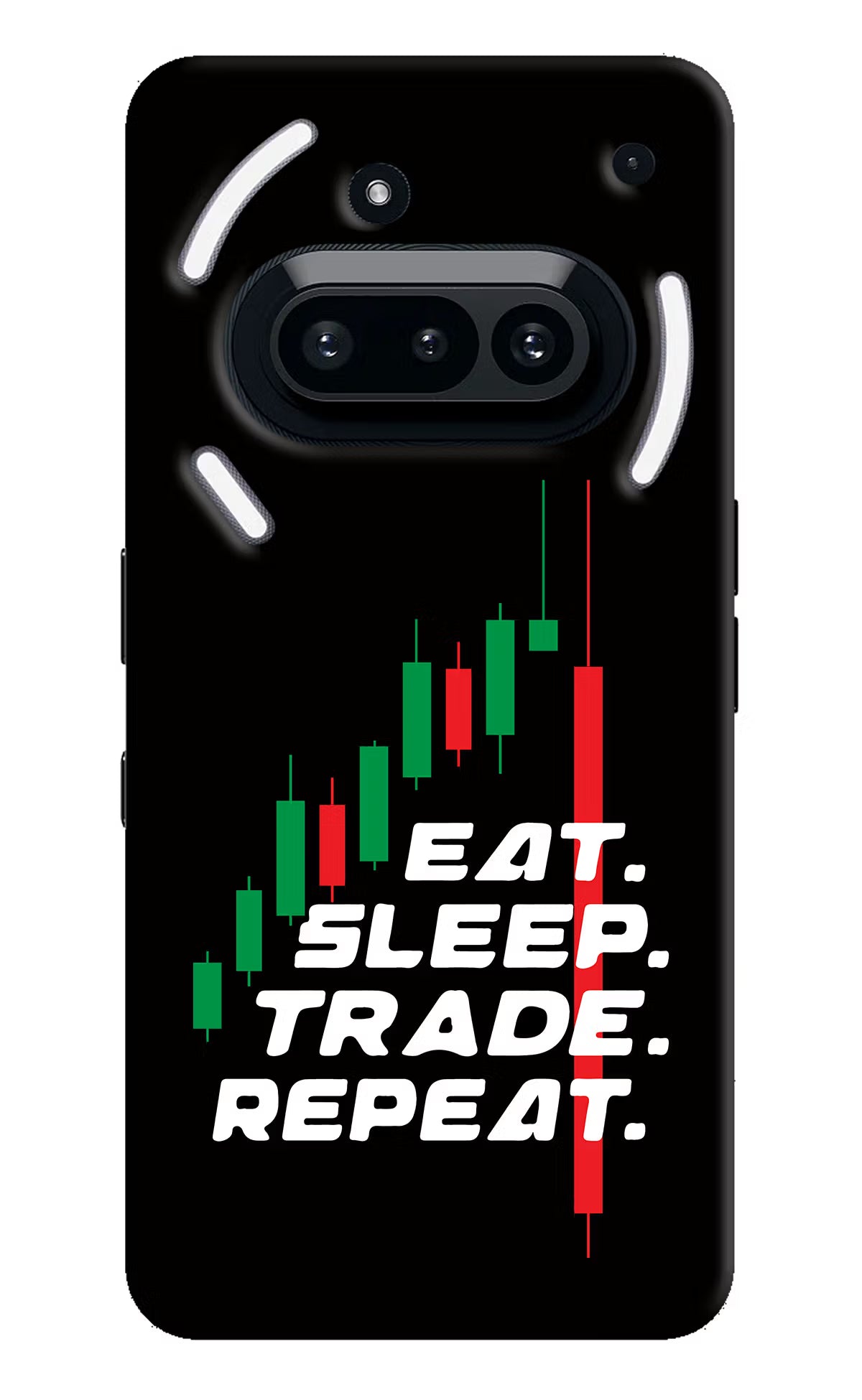 Eat Sleep Trade Repeat Nothing Phone 3A Back Cover