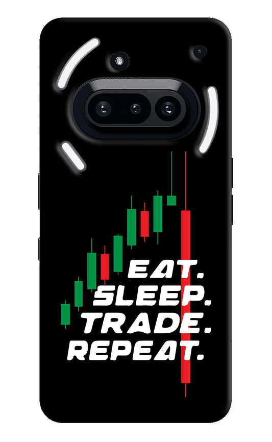 Eat Sleep Trade Repeat Nothing Phone 3A Back Cover