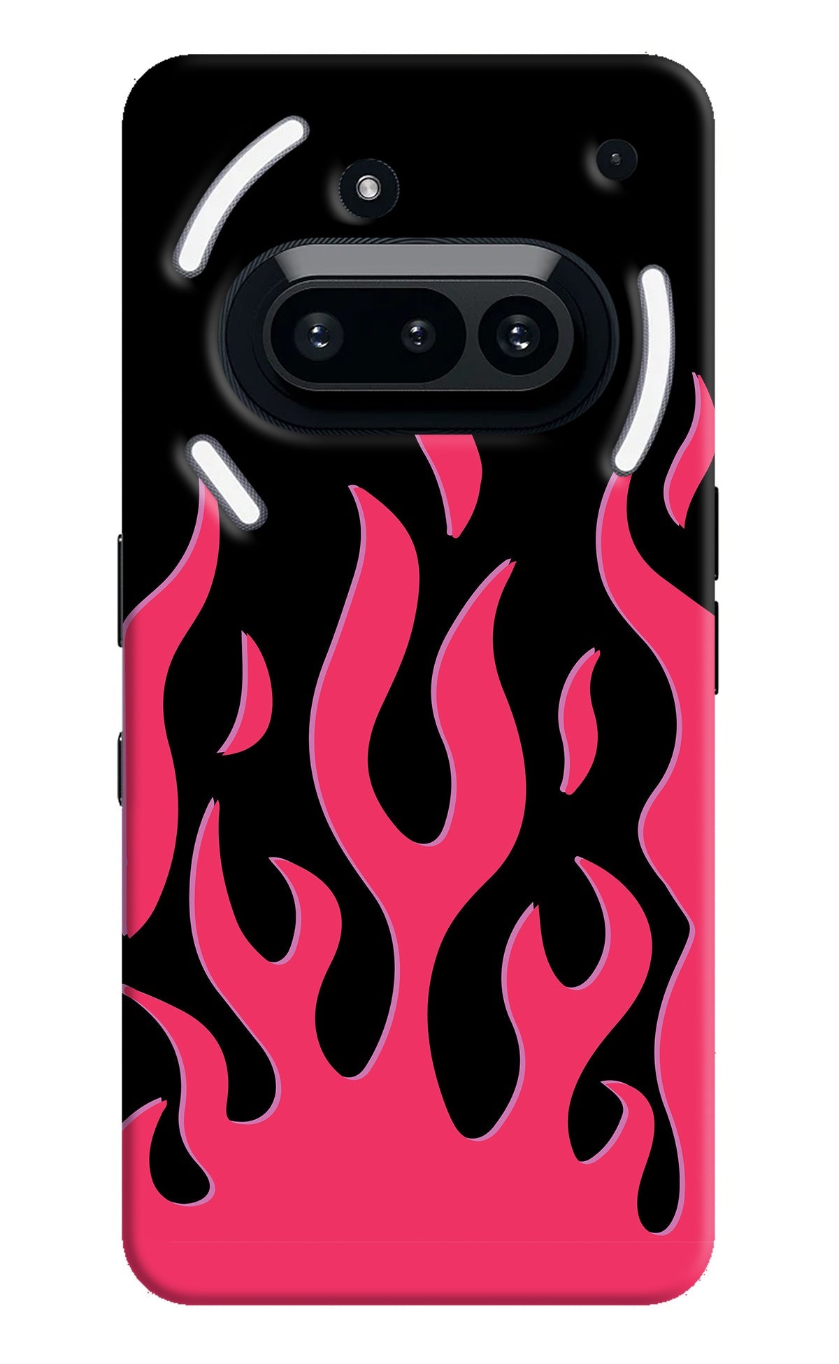 Fire Flames Nothing Phone 3A Back Cover