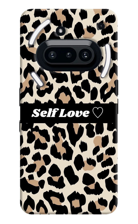 Leopard Print Self Love Nothing Phone 3A Back Cover