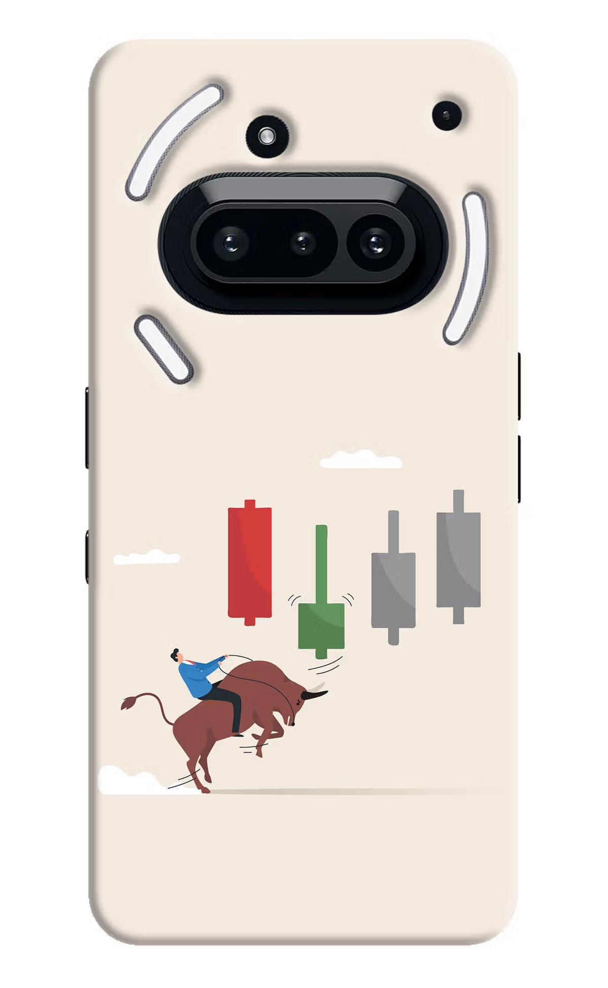 Bull Trading Momentum Nothing Phone 3A Back Cover