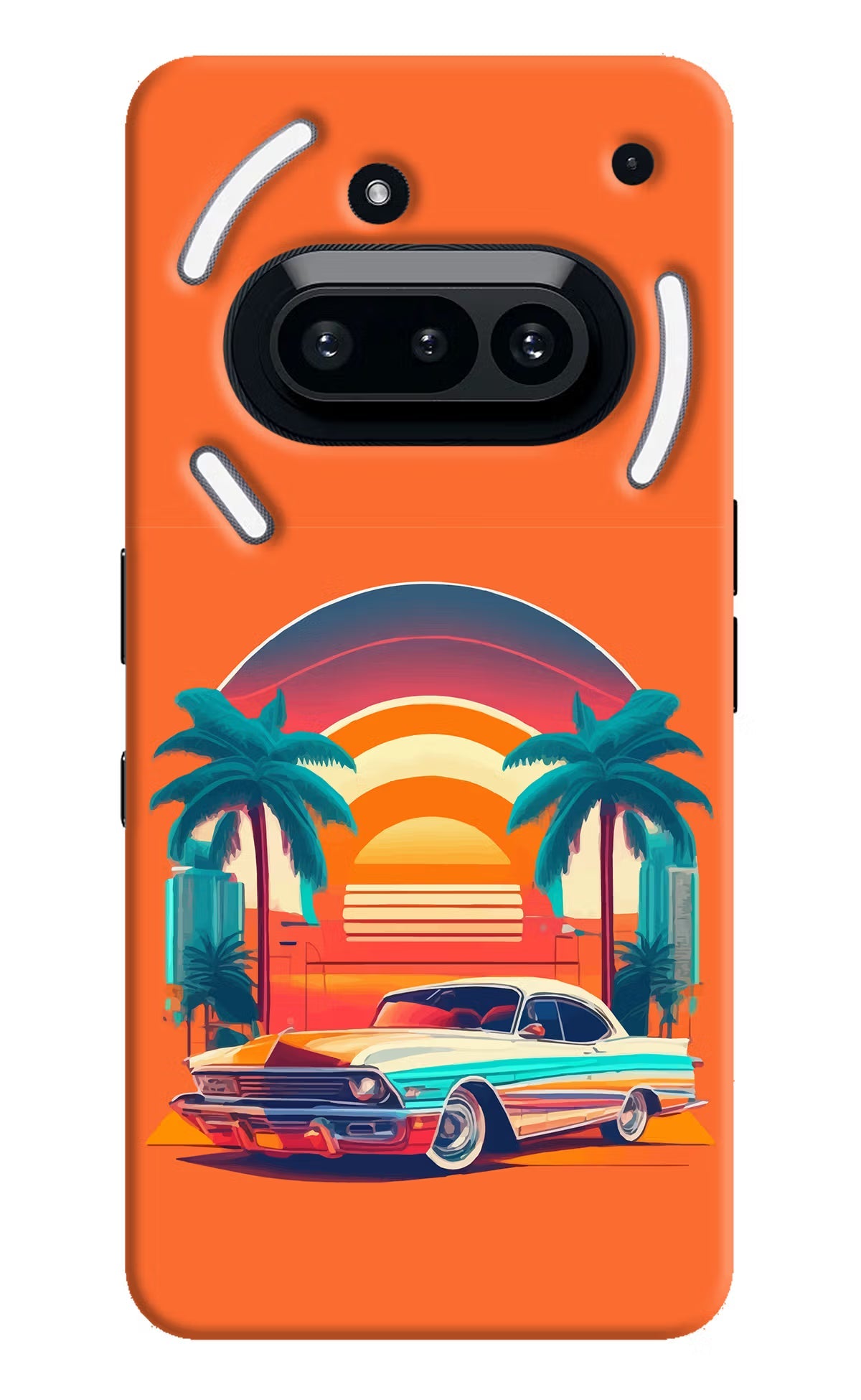 Palm Drive 80s Nothing Phone 3A Back Cover