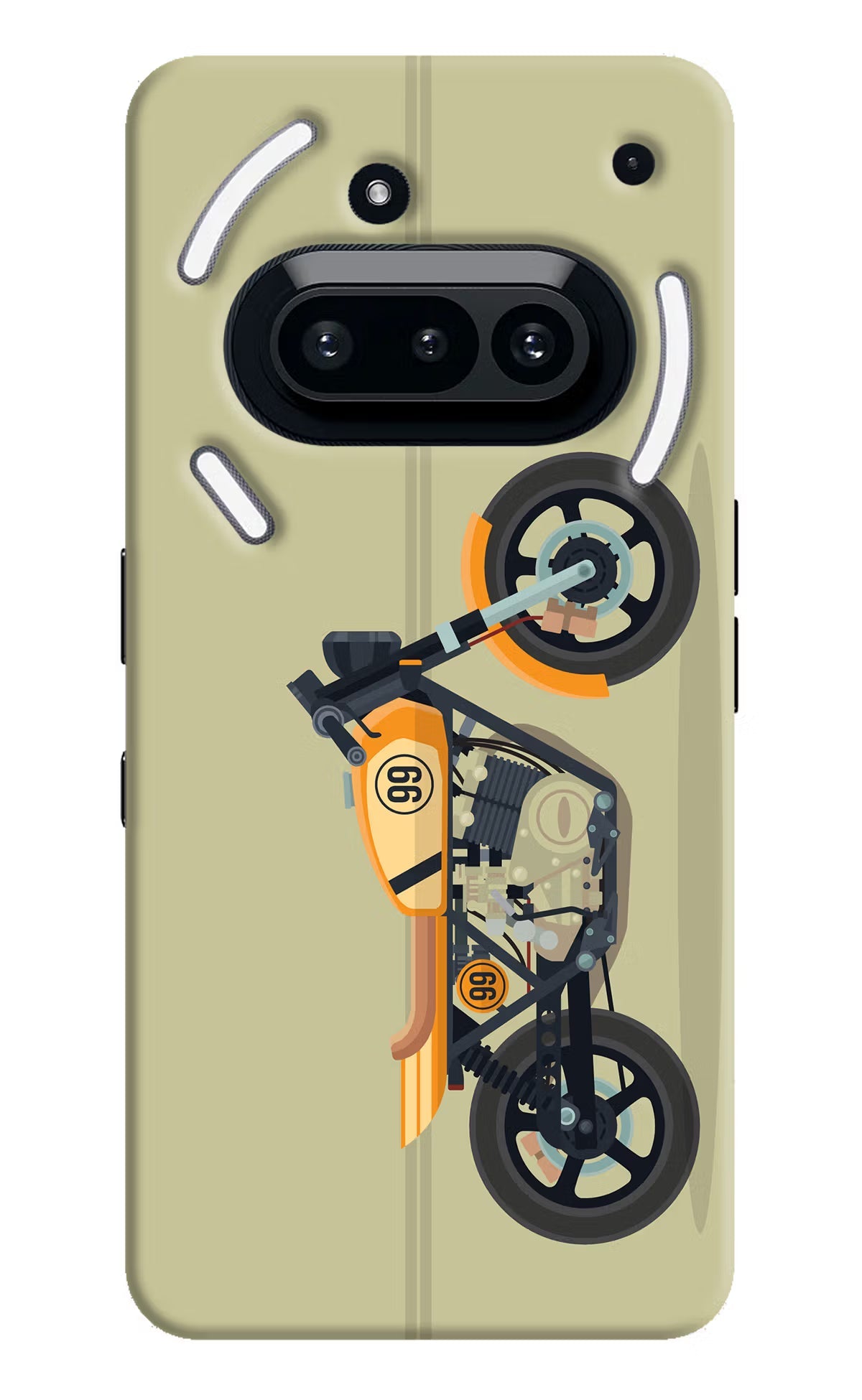 Vertical Speedster Nothing Phone 3A Back Cover