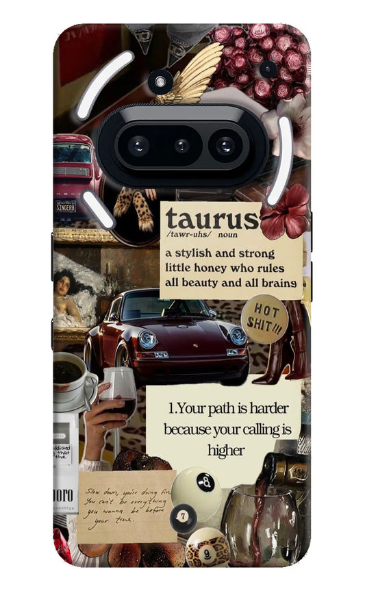 Taurus Zodiac Nothing Phone 3A Back Cover
