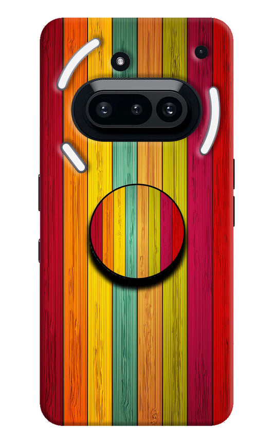 Multicolor Wooden Nothing Phone 3A Pop Case