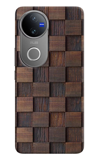 Wooden Cube Design Vivo V50 5G Back Cover