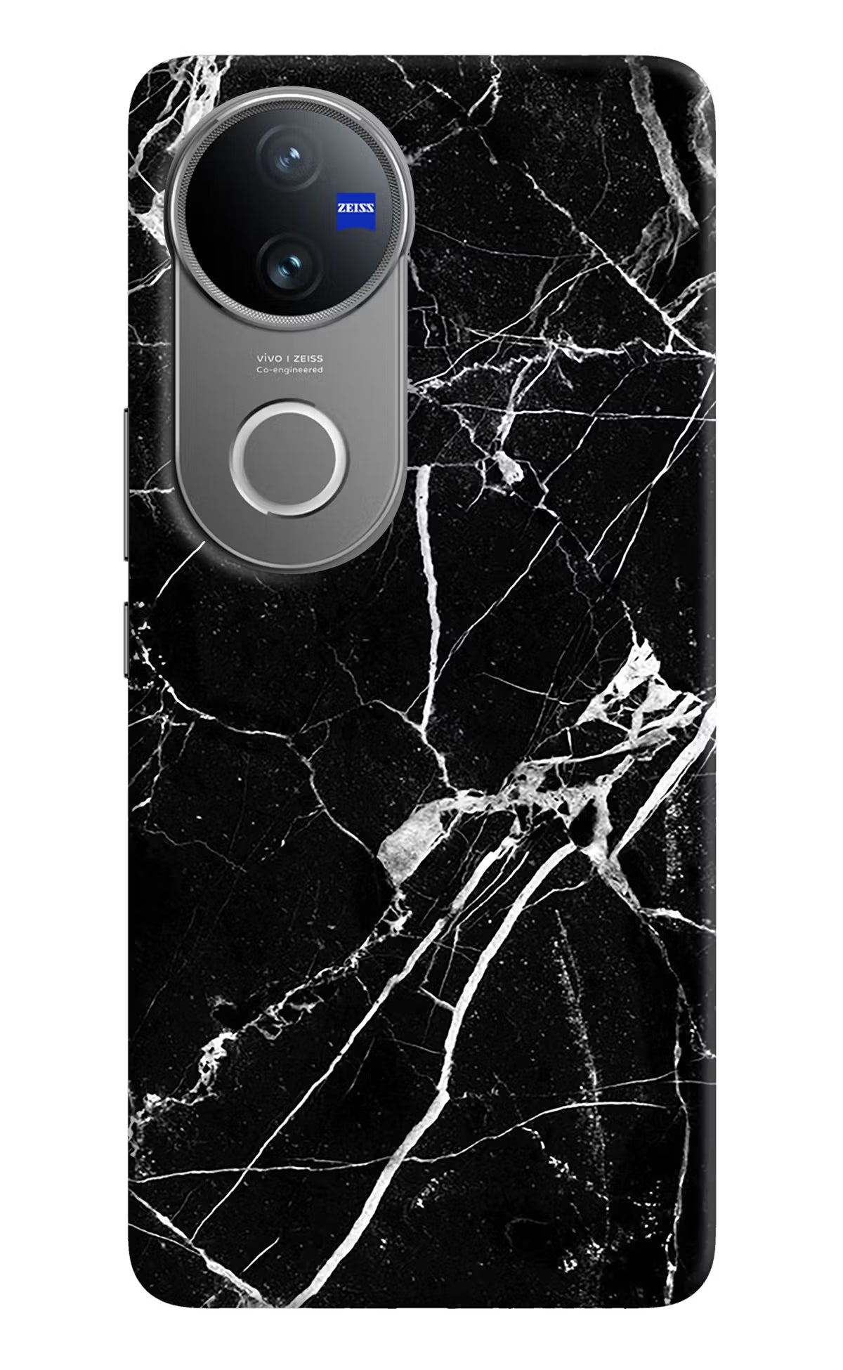 Black Marble Pattern Vivo V50 5G Back Cover