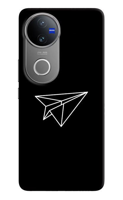 Paper Plane White Vivo V50 5G Back Cover