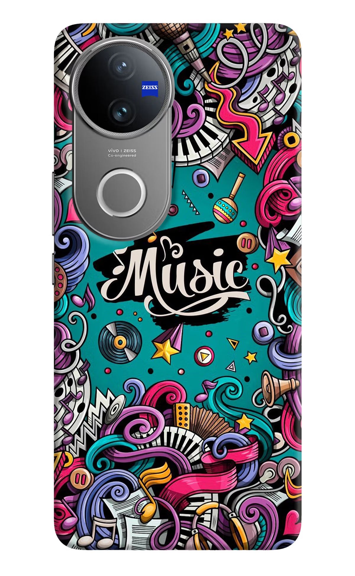 Music Graffiti Vivo V50 5G Back Cover