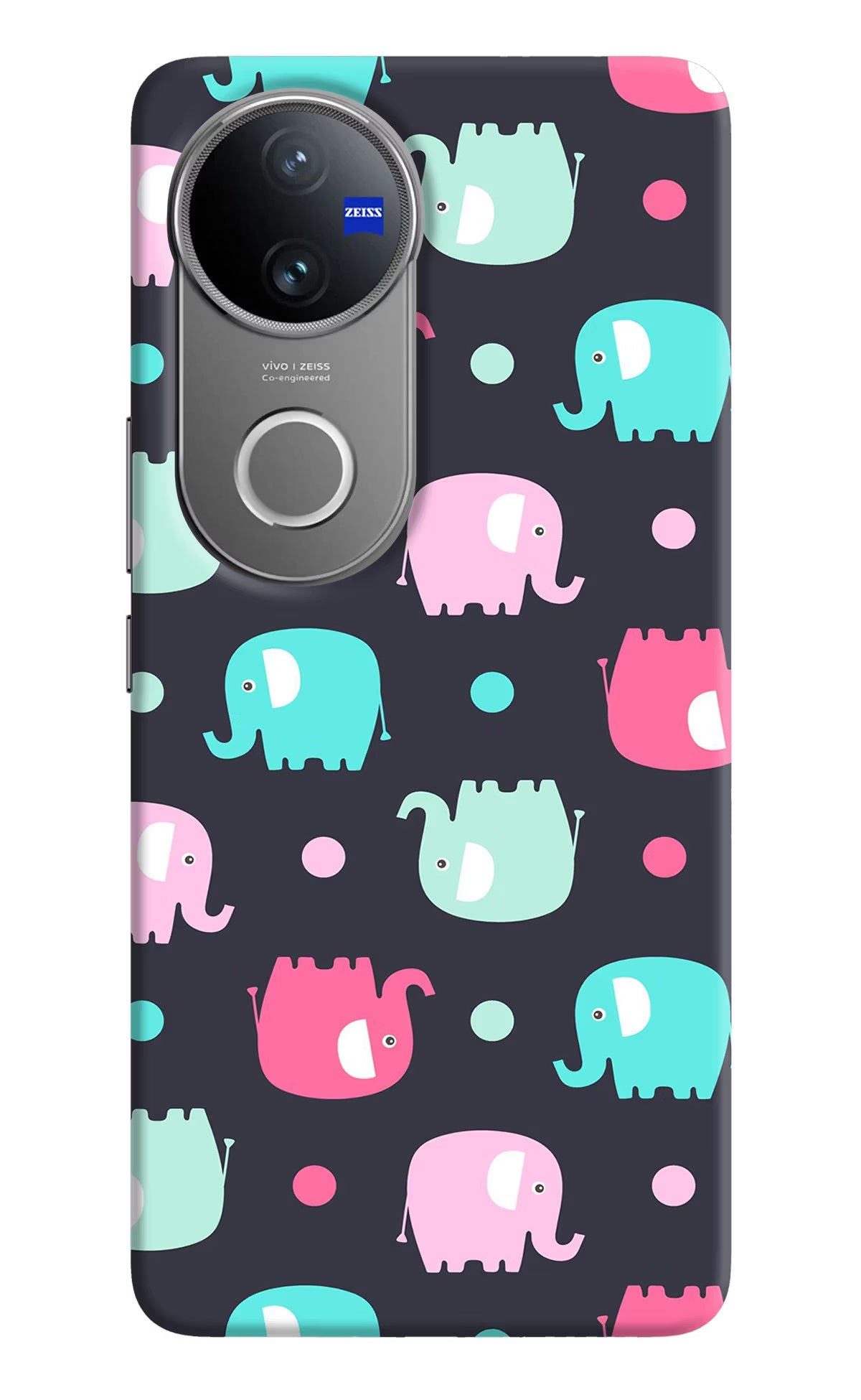 Elephants Vivo V50 5G Back Cover