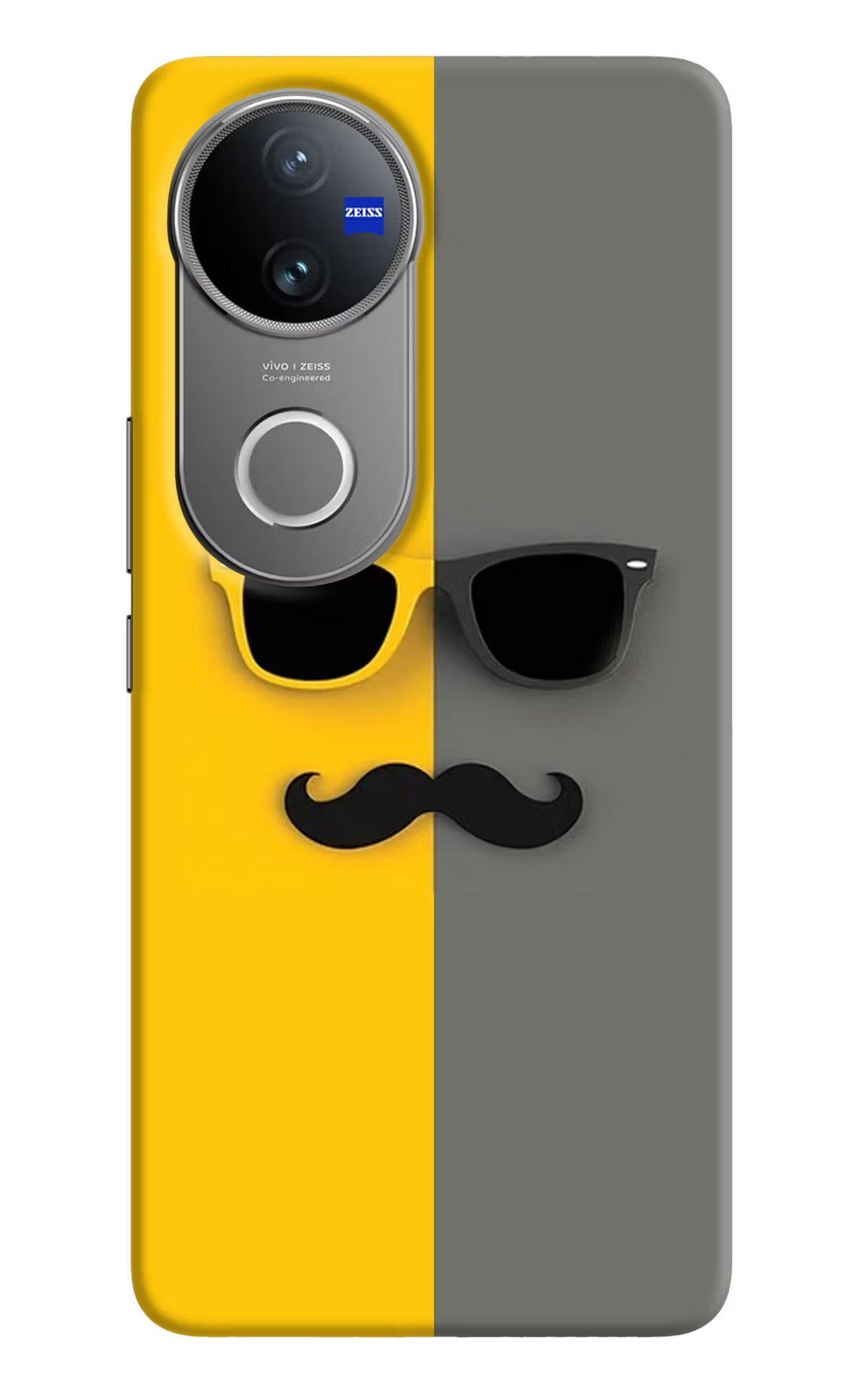 Sunglasses with Mustache Vivo V50 5G Back Cover