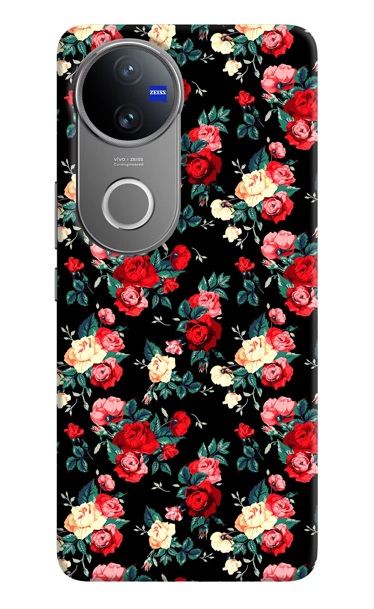 Rose Pattern Vivo V50 5G Back Cover