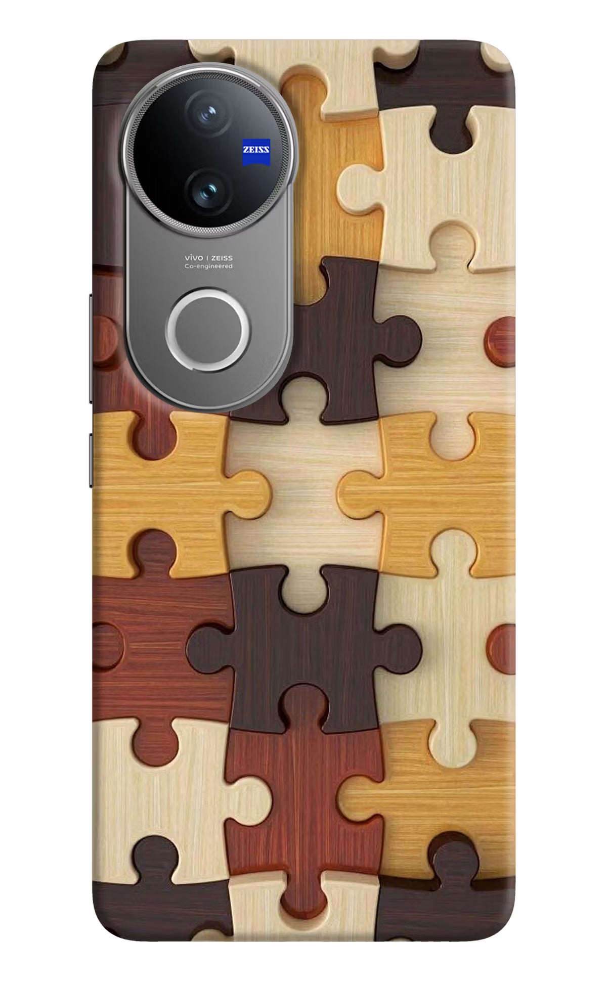 Wooden Puzzle Vivo V50 5G Back Cover