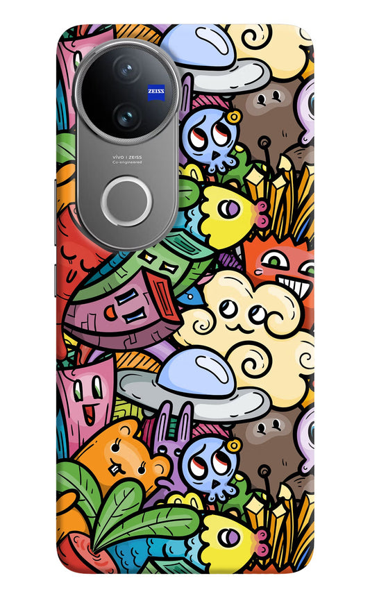 Veggie Doodle Vivo V50 5G Back Cover