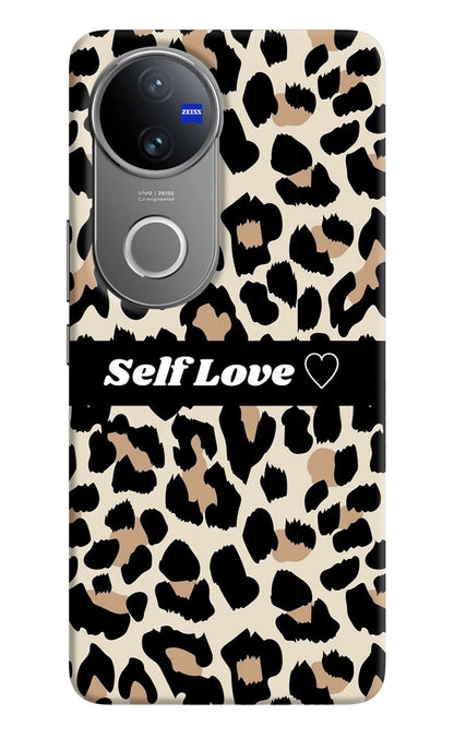 Leopard Print Self Love Vivo V50 5G Back Cover